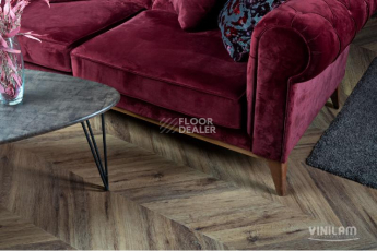 Кварцвиниловые полы Vinilam Parquet Chevron 8,5 мм I107516 Шеврон Лувр фото 1 | FLOORDEALER